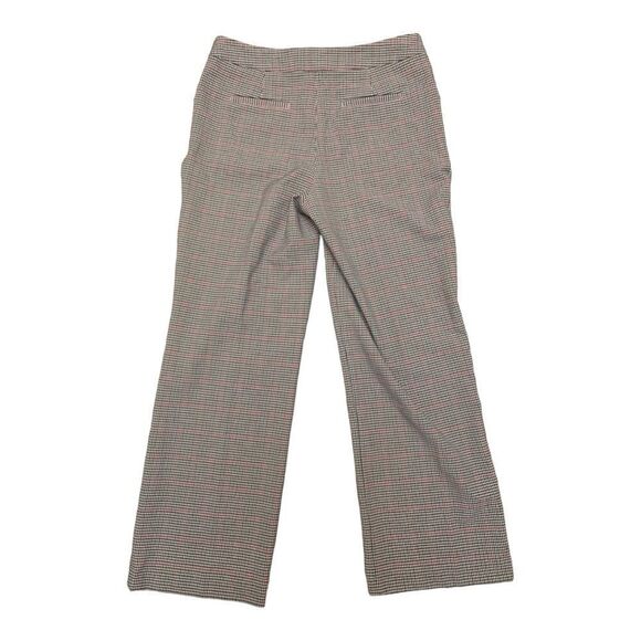 Talbots Black Red Houndstooth Trousers Office Career Classic Size 10P Preppy EUC - Picture 7 of 8